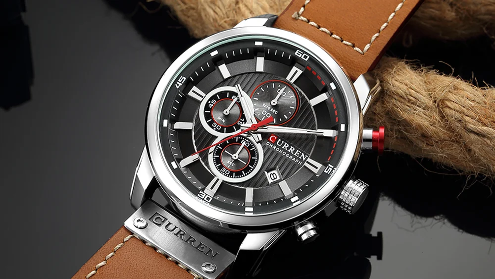 New Watches Men Luxury Brand Curren Chronograph Men Sport Watches High