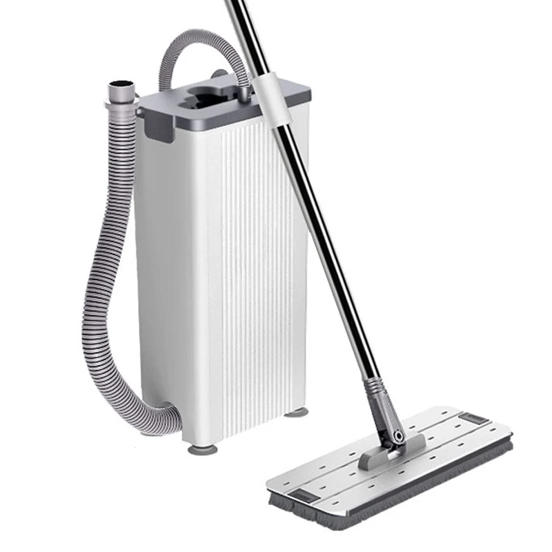 
Upgrade dropshipping hotsale household wash machine spin mop with 2 microfiber cloth flat mops slipper set 