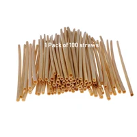

Hot Sale Drinking Disposable Biodegradable Straw Bamboo Eco Friendly Reed Natural Wheat Straws