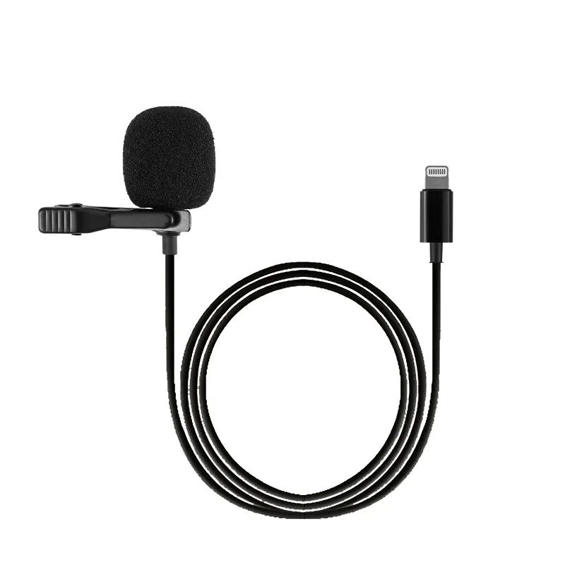 

Drop Shipping Portable Multi-connector Microphone Professional Conference Microphone 3.5MM Plug Clip Wired Microphones, Black