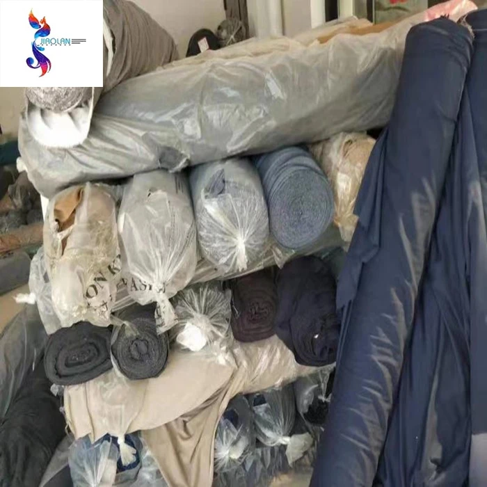 
polyester knitted cheap mixed quality stock fabric 
