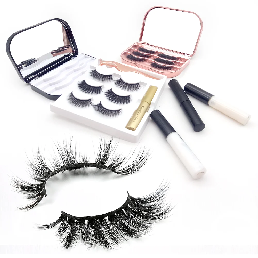 

Mink clear strip lashes vendor with custom packaging case
