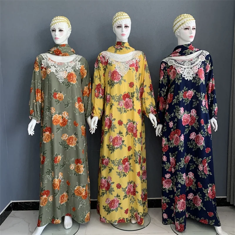 

Fashion muslim Islamic clothing dresses long sleeve abaya pattern for women dress comfort, As picture or customers' requirements