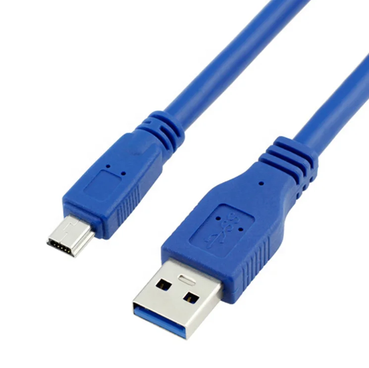 

USB 3.0 Type A Male to Mini 10 Pin Male Cable AM-Mini10P for SLR camera dedicated blue