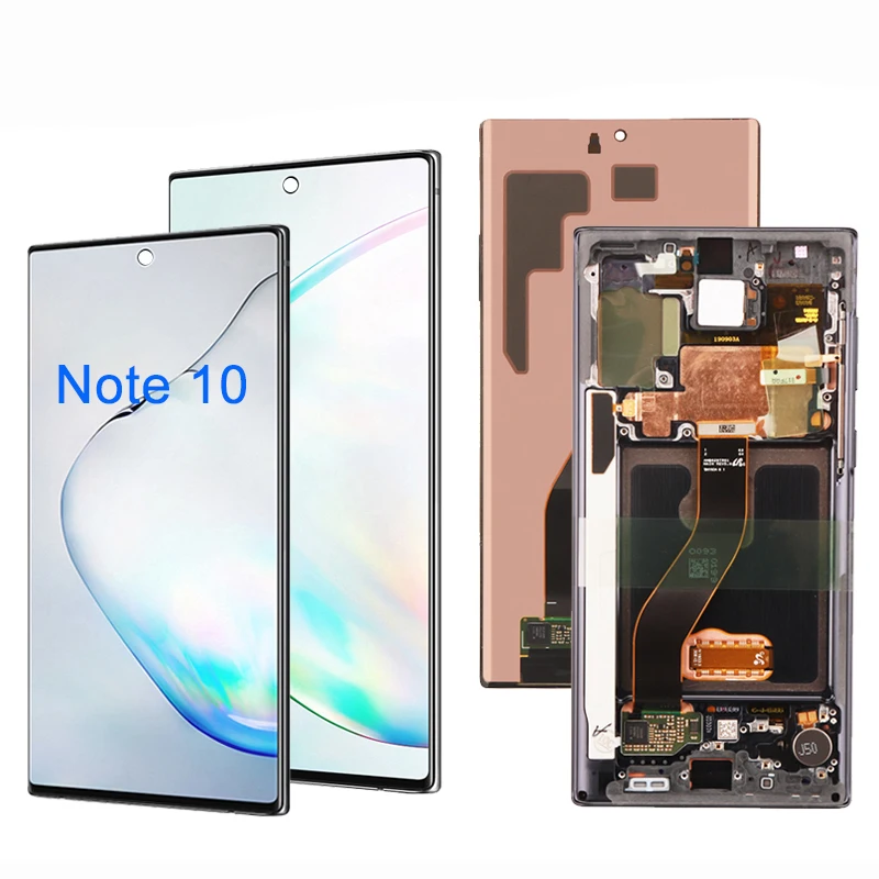 

Original AMOLED Screen for Galaxy Note 10 Lcd N970F Note10 Plus LCD N975 N9750 LCD with Frame Display Touch Screen