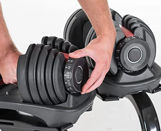 

24Kgs / 52.5 Lbs Dumbbells Weight lifting Slimming Adjustable Bodybuilding Fitness Accessories Fitness Gym Exercise Equipment, Red