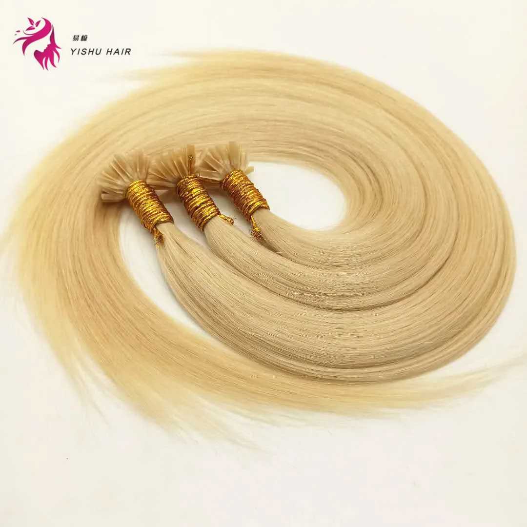 

Russian ombre Hair U Tip Keratin Hair Extensions 100% natural human virgin cuticle aligned hair u tip, Natural color #1b