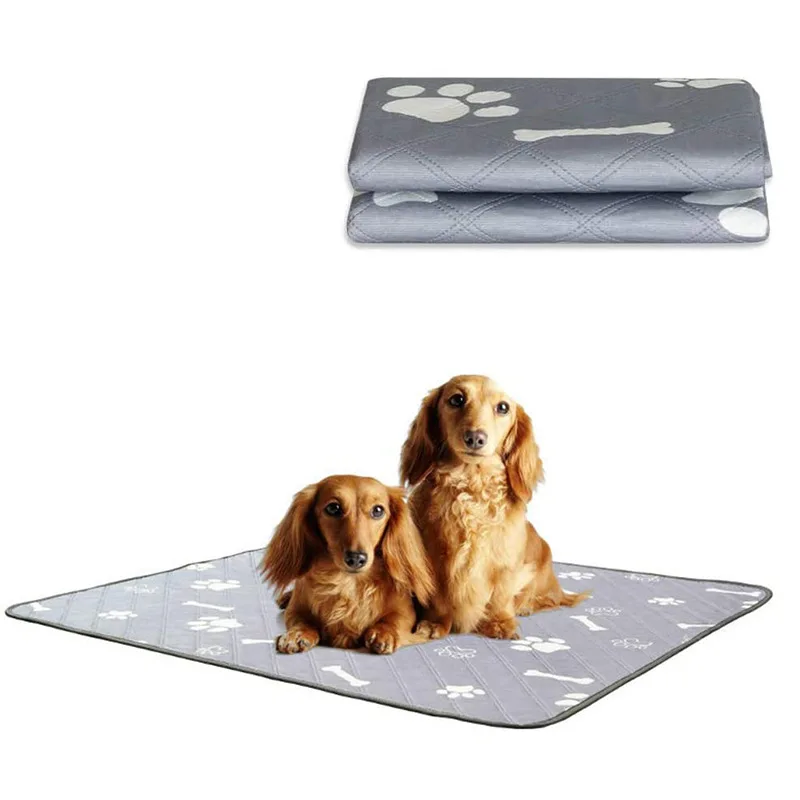 

Oxford Fabric Waterproof Non Slip Training Pet Pee Pad for Pets, Grey