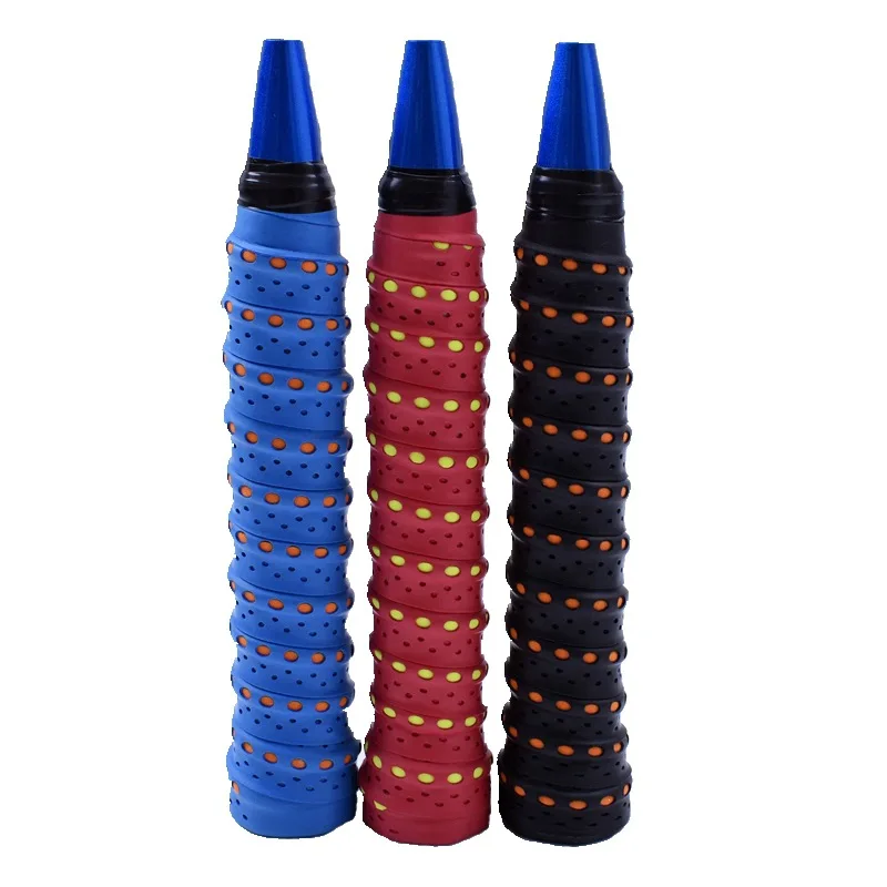 

New Racket Grip Anti Slip Perforated Super Absorbent Tennis Overgrip, Picture shows