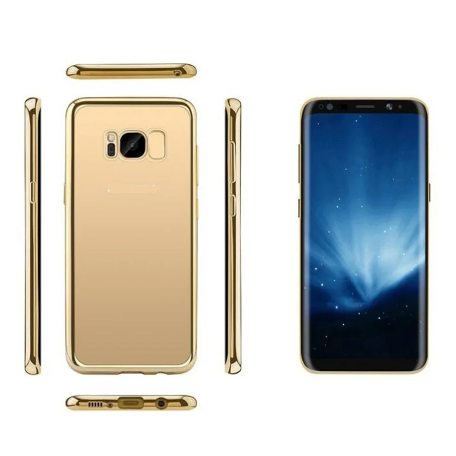 

Thin Ultra Slim TPU and chrome Bumper case For Samsung Galaxy S7