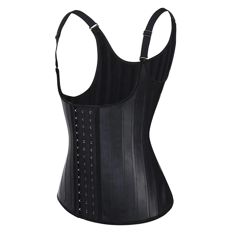 

Best Selling Latex 25 Steel Vest Fajas Shapewear Slimming Waist Trainer Body Shaper For Women, Black