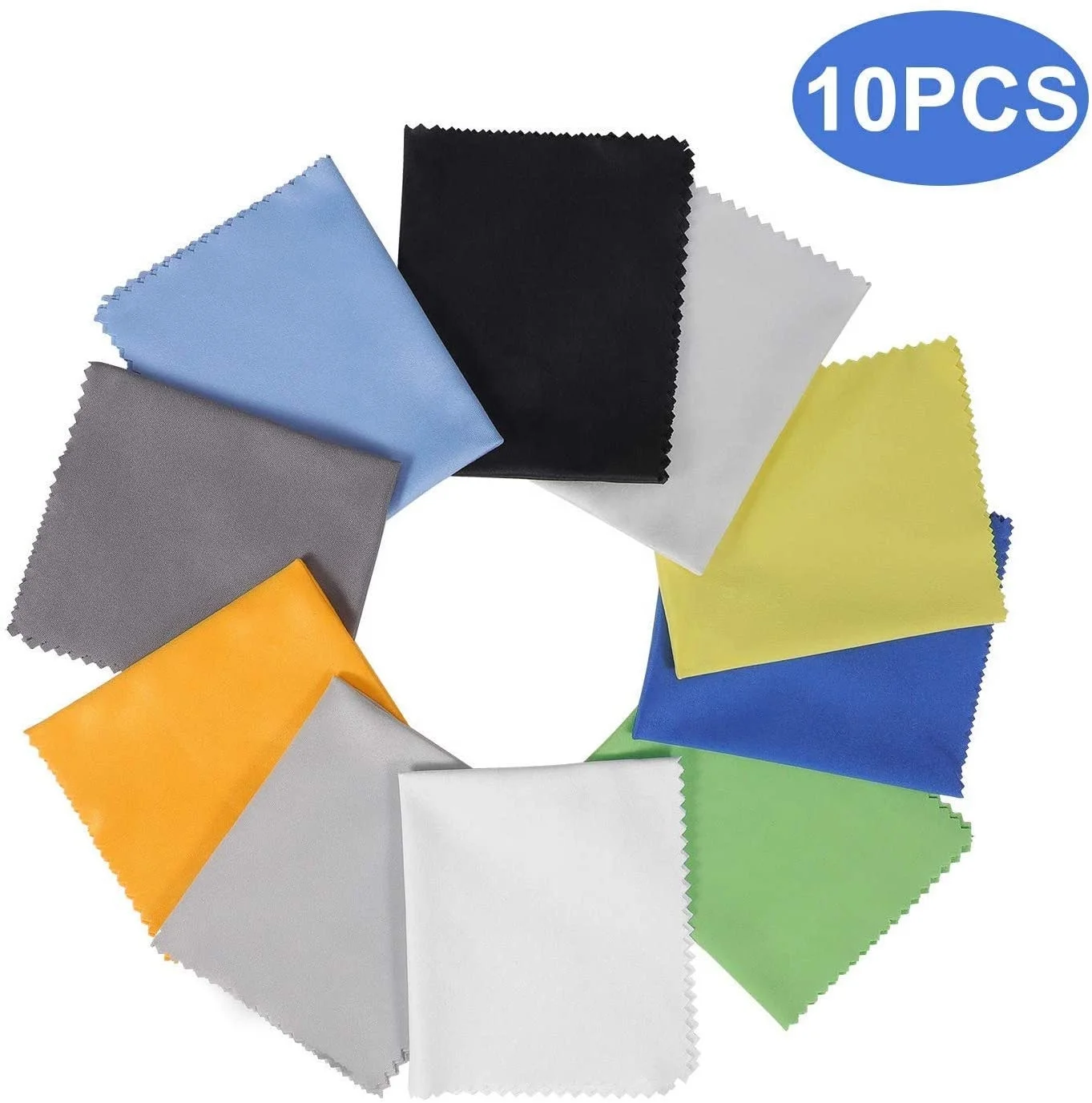 

Microfiber cleaning cloth is used for cleaning lens, screen, camera, mobile phone, glasses, LCD TV screen, etc, Blue and black