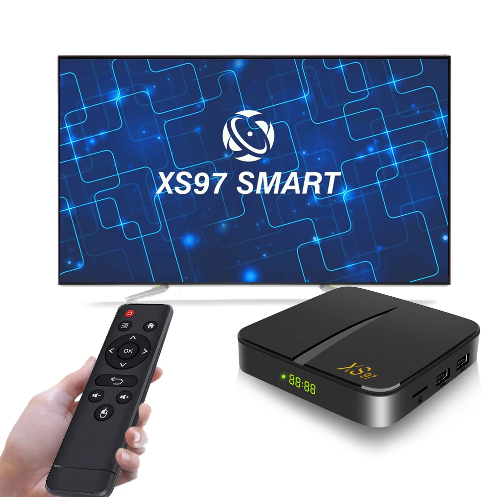 

wholesale new model xs97 A35 s905w2 2gb 16GB android 11.0 tv box dual wifi 2.4g 5g tv box