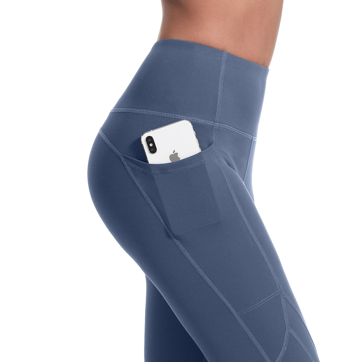 

High Waist Fitness Clothing Yoga Pants Leggings Sportswear Women, Picture shows