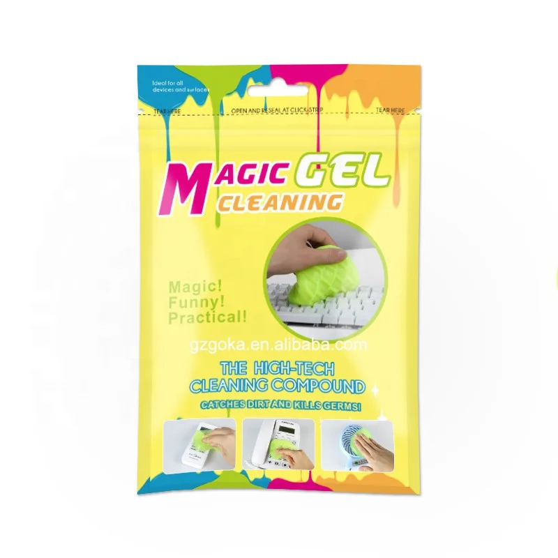 

Update product sticky glue compound magic cleaning gel computer keyboard cleaner, Blue/yellow/pink/green/grey/custom