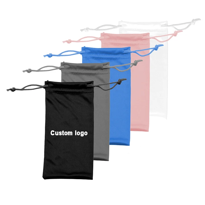 

Black White Soft Glasses For Eyeglasses Pouch Microfiber Sunglasses Bag, Black/white/gray/blue/pink