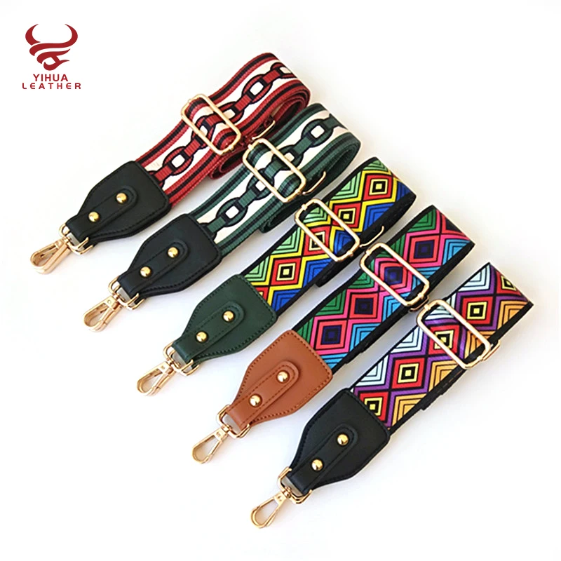 

Custom Adjustable Fabric Belt Purse Women Fashion Belts Shoulder Colorful African Print Bag Shoulder Strap, Customized color