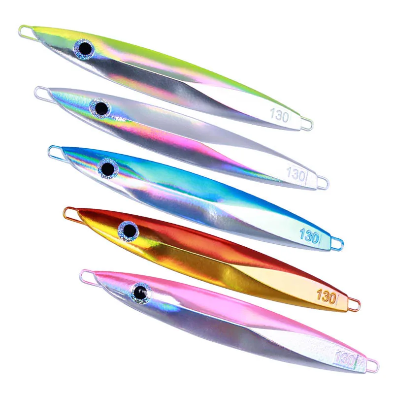 

Jetshark 80g/110g/130g/160g Iron Plate Metal Fishing Lures Fast Sink Fishing Bait Sea Saltwater Pike Bass Fishing Jigging Lure