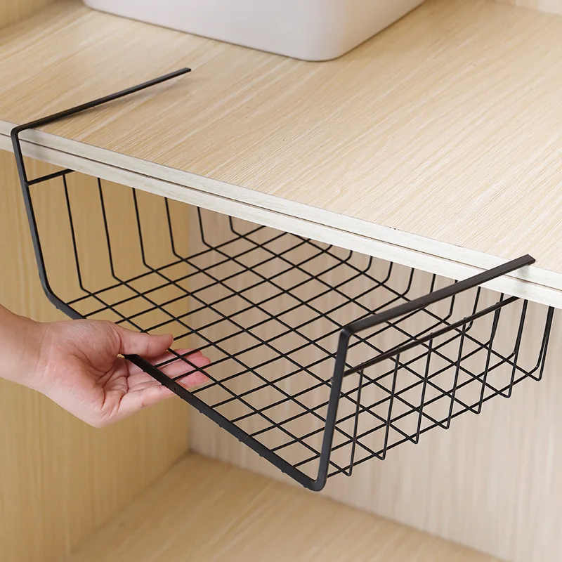 

Kitchen Under Shelf Hanging Metal Basket For Storage