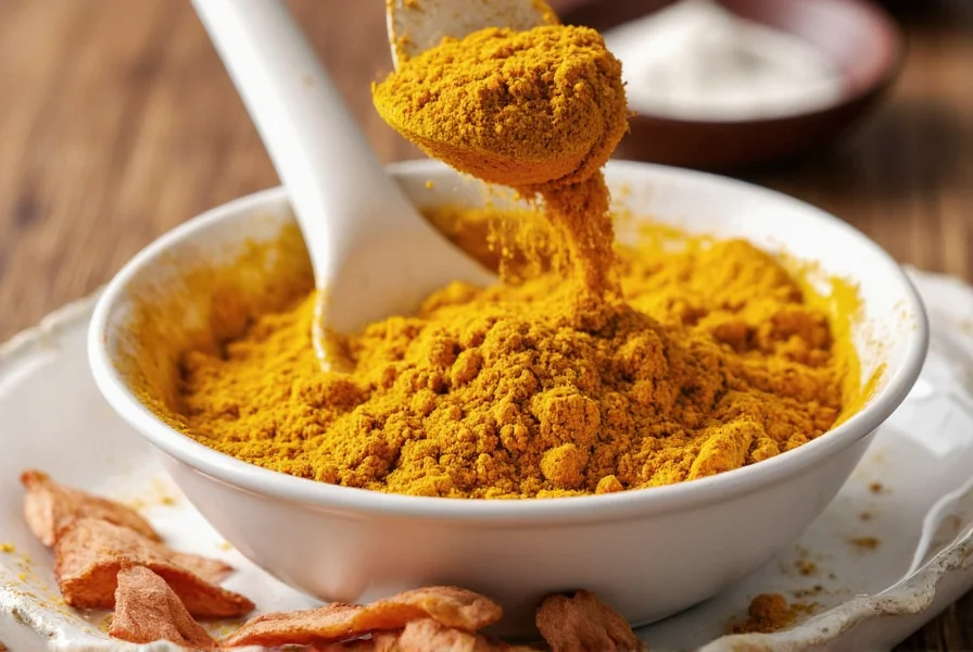 Curry powder stored in a jar