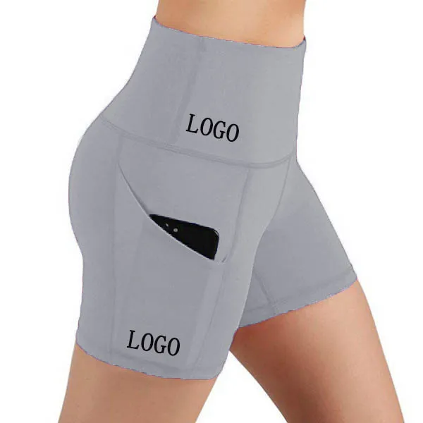 

Wholesale Plus size Yoga Shorts For Women High Waisted Workout Leggings With Pocket womans leggings yoga fitness shorts sport