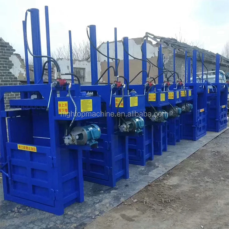 Semiautomatic Used Clothing Plastic Waste Hydraulic Baling Press