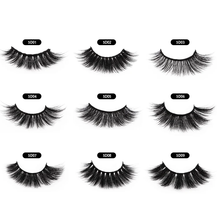 

Fashionable 3d mink eyelashes 25mm fake eyelashes, Natural color