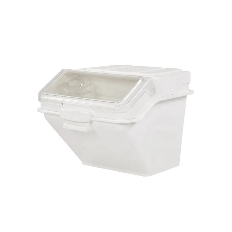 

IB47 Plastic Flour Dispenser/ Flour Container/ Flour Bin with Scoop, White