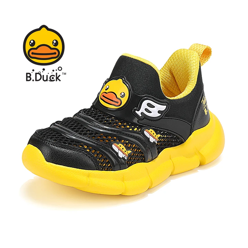 

B.DUCK Custom Stock Sneaker Lightweight Casual Wholesale Cheap Yellow Toddler Boys Girls Kids Running Sport Children's Shoes