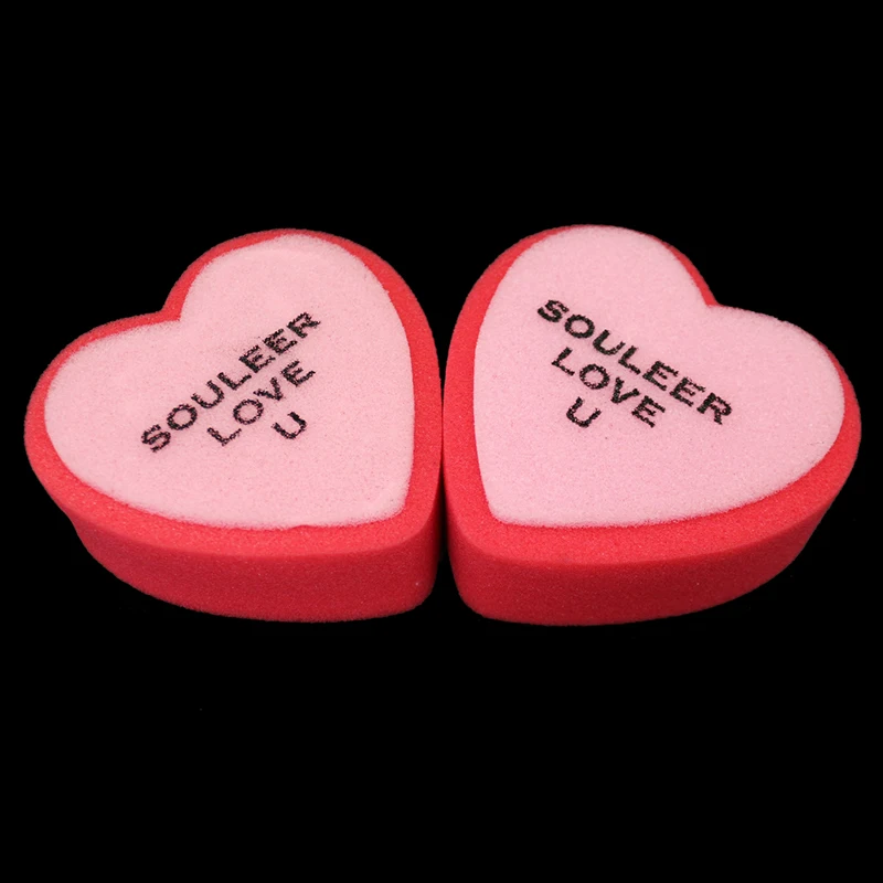 

Heart Shaped Factory Supply Wholesale Durable Portable Body Remover Dead Skin Bath Sponge Red Exfoliating Brush