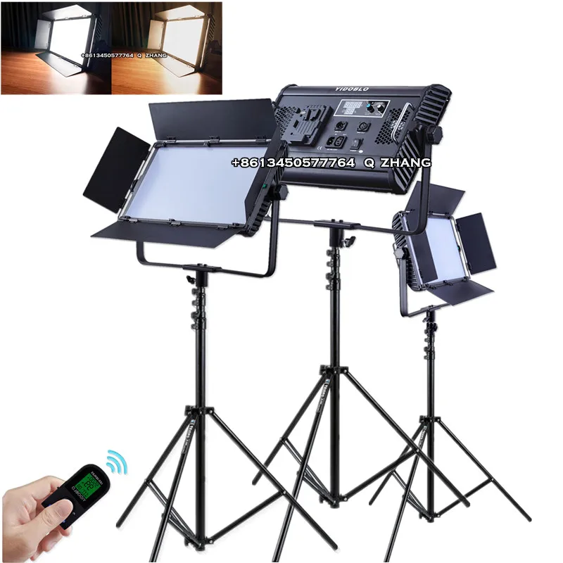 

Factory Selling Yidoblo 210w Photography Studio Kit with Stand 3200-5500k LED video Panel Light camera Photo LED Light A-2200IIX
