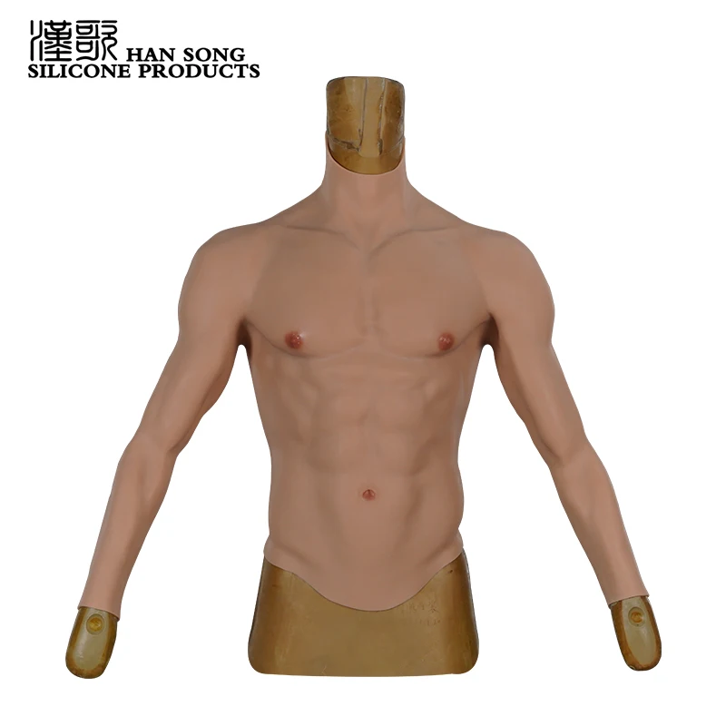 

Artificial Muscle Belly Macho Realistic Muscle Vest Soft Silicone Man Artificial Simulation Silicone Muscle Suit, 6 colors