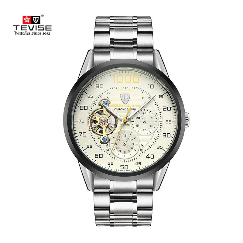 

Customized Private Label Luxury Men Big Dial Stainless Steel watches Automatic Mechanical Wristwatch Automatico Reloj