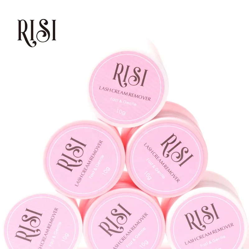 

RISI OEM Allergic Free Eyelash Extension Remover Strawberry Smell Cream Lash Remover Offer Private Label