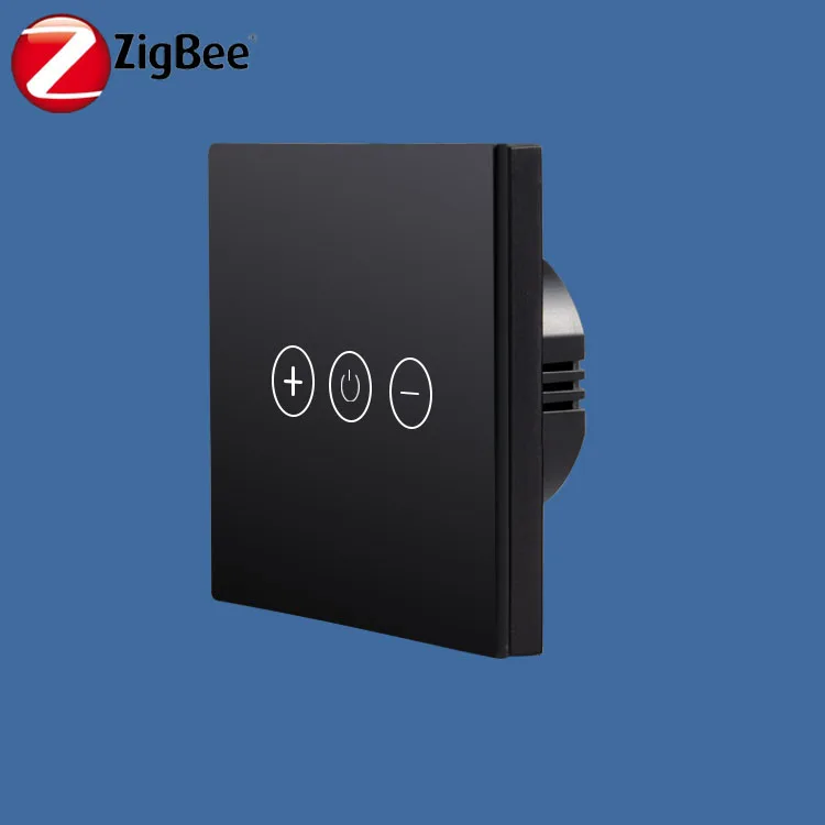 zigbee ZHA Smart Home Touch Light Wall Switch dimmer 3gang for z wave and Knx or Dali System