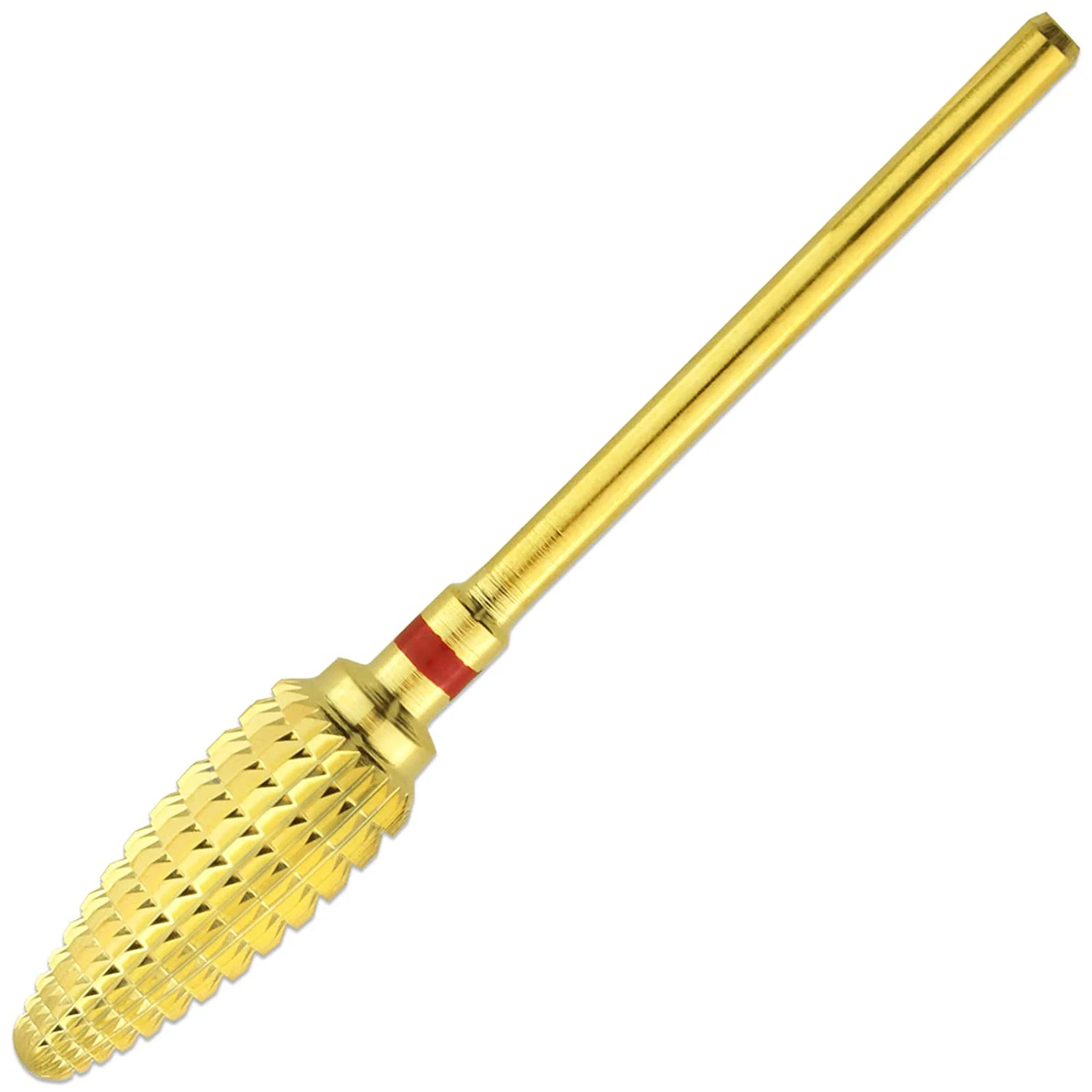 

Koofar 3/32" Shank Size Professional - Large Cone Gold Carbide Bit Fine Grit - Nail Drill Bit for Dremel Machine