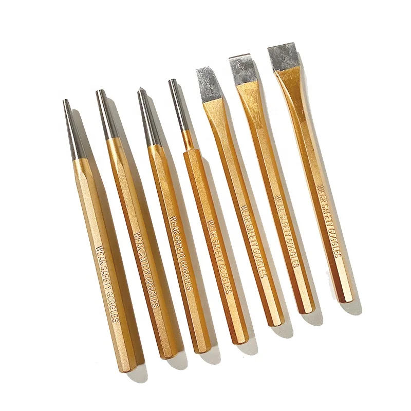 Impa 613088 150mm,7pcs/set Crv Alloy Chisel Punch Sets Combination