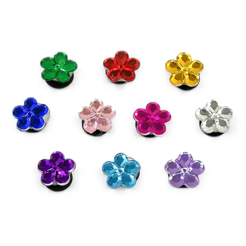 

New petal crystal beach garden shoes charm decorative shoe buckle, Customized