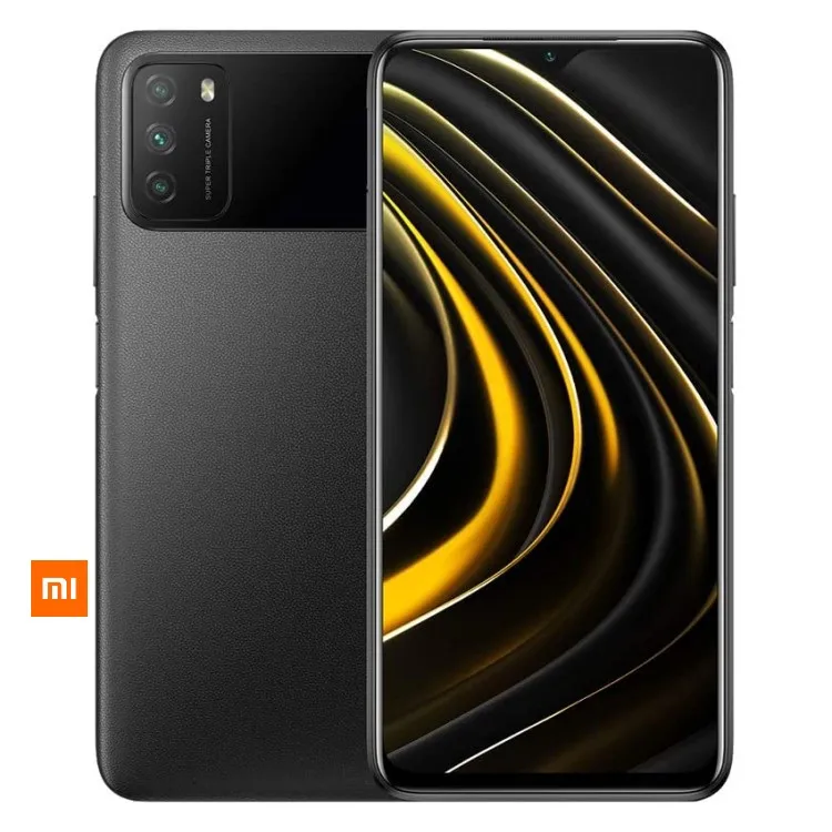 

New original Xiaomi POCO M3 48MP Camera 4GB+64GB EU Global Official Version Celulares-xiaomi Smart Phones Poco Phone, Black, blue