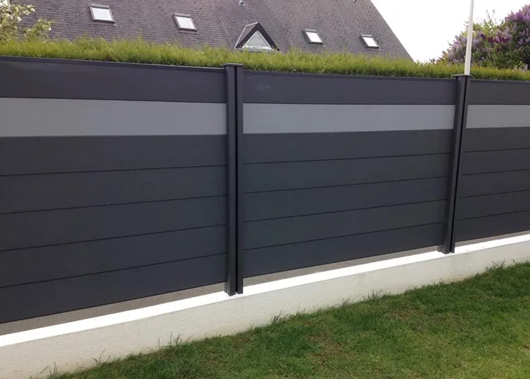 Easy Installation Bicolor Composite Wood Privacy Garden Wpc Fence Better Than Pvc Fence Buy
