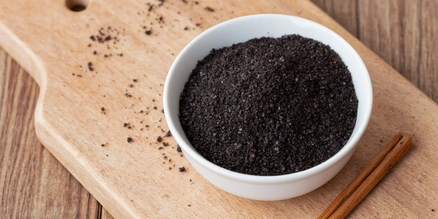 Charcoal-infused salt jar