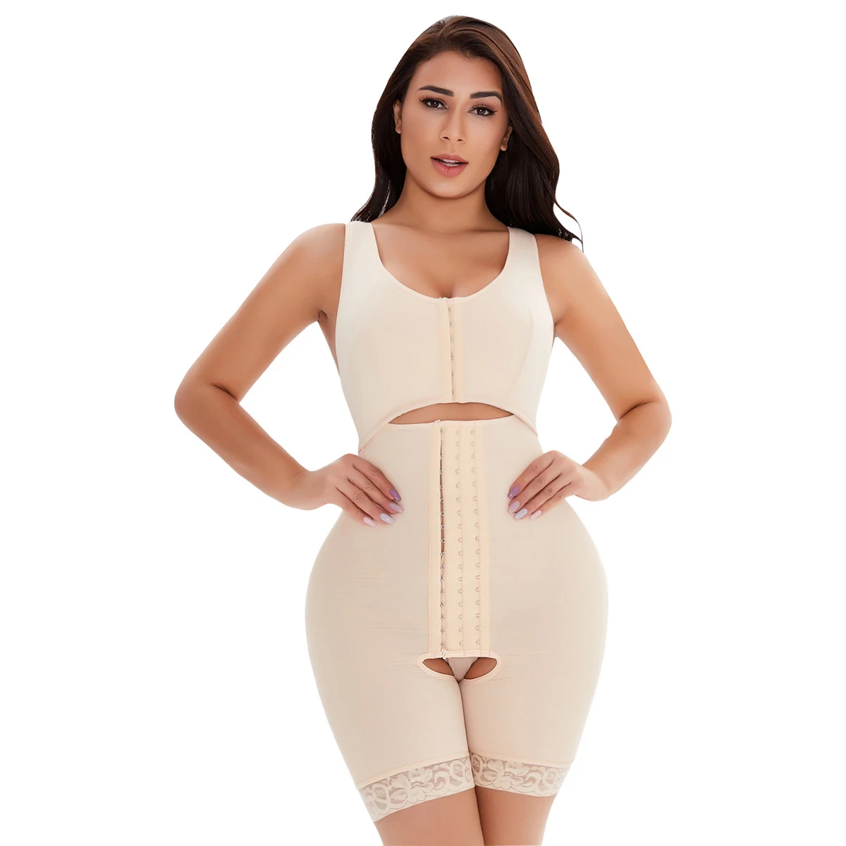 

2021 Latest Women's slimming fajas body shaping weight loss Shape wear compression garment for liposuction