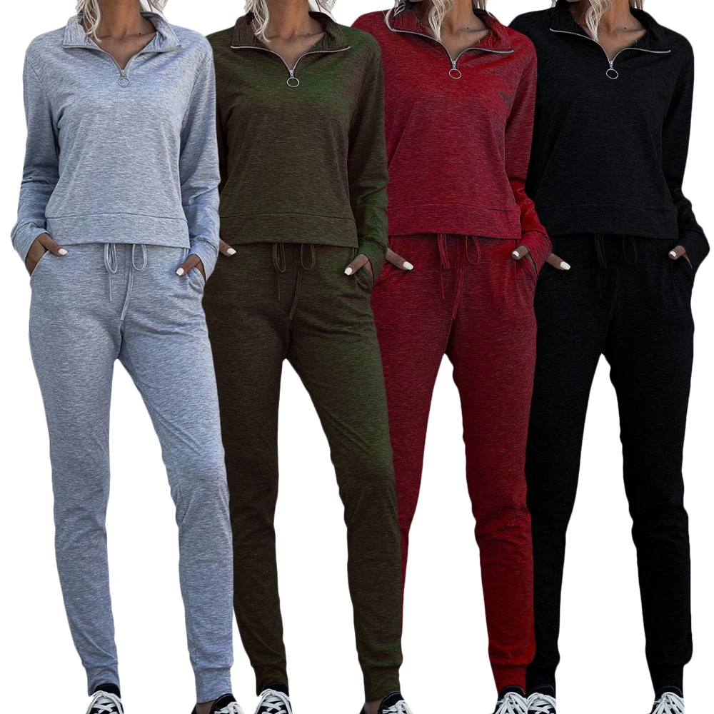 

Long Sweater Jogging Sport Wear Velour Tracksuit Women Bulk Wholesale Tracksuit