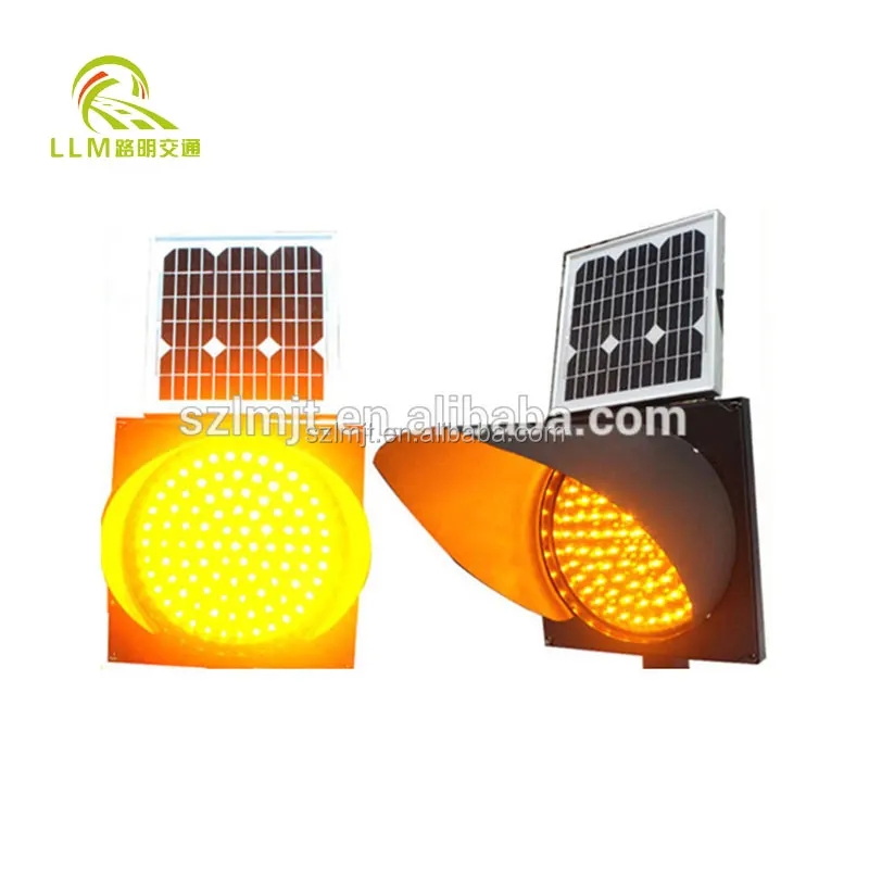 
Wholesale new CE certified road safety solar LED yellow traffic flashing warning beacon lights 