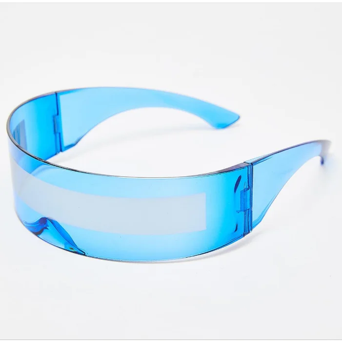 

Funny Futuristic Wrap Around Costume Sunglasses Fashion Glasses Halloween Party Mask Sun Glasses,X-man,one lens,funny glasses