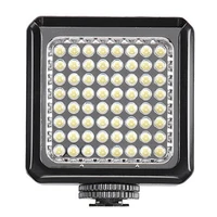 

64 LED Video Light Pocket Mini On-Camera Led Light with two color filter Compatible with Panasonic Canon Nikon DSLR Camcorder