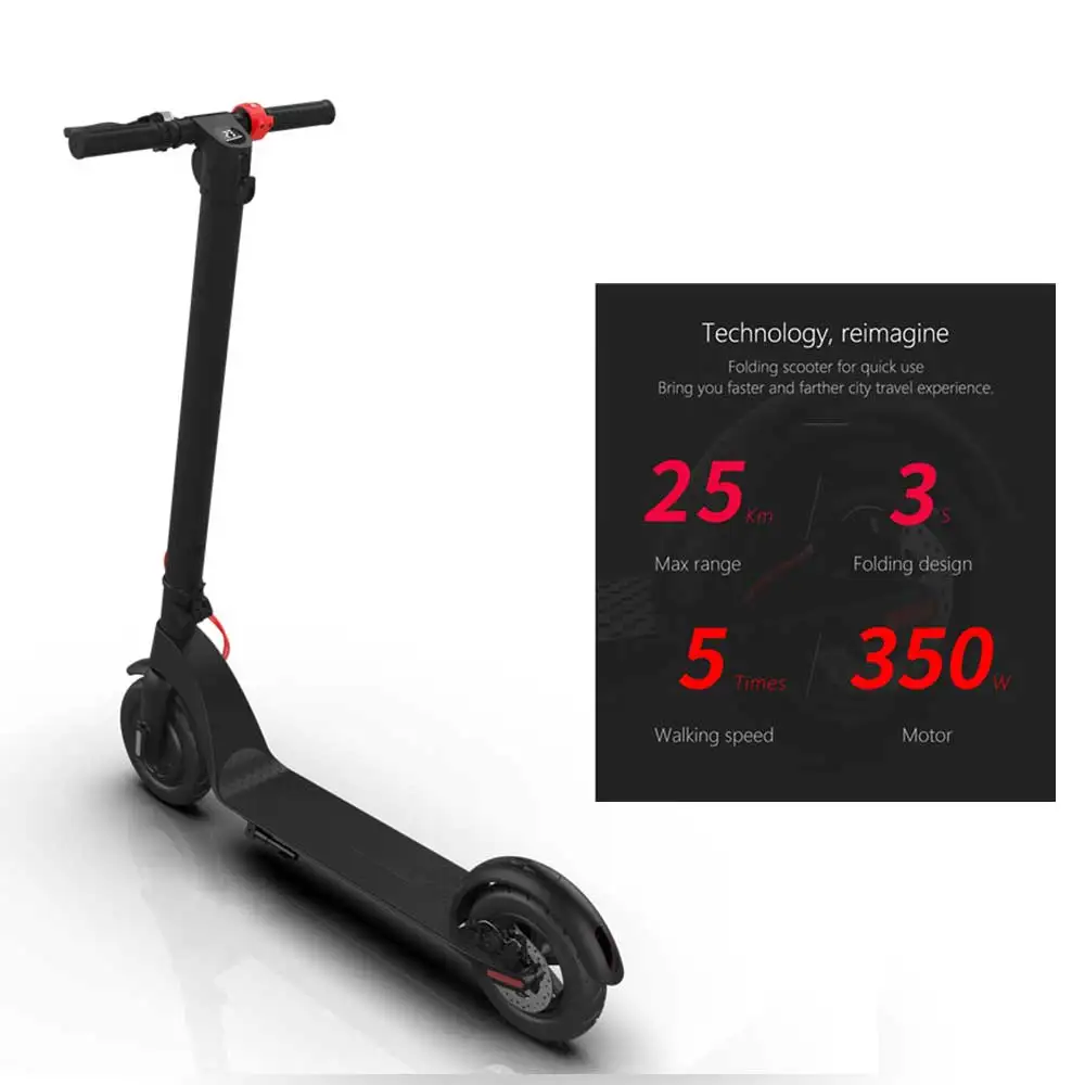 

Hot selling 10inch good quality 36V 350W 5Ah waterproof two wheel folding electric scooter