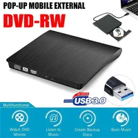 

USB3.0 Portable Ultra Slim External USB 3.0 DVD RW DVD-RW CD-RW CD Writer Drive Burner Reader Player For Laptop PC