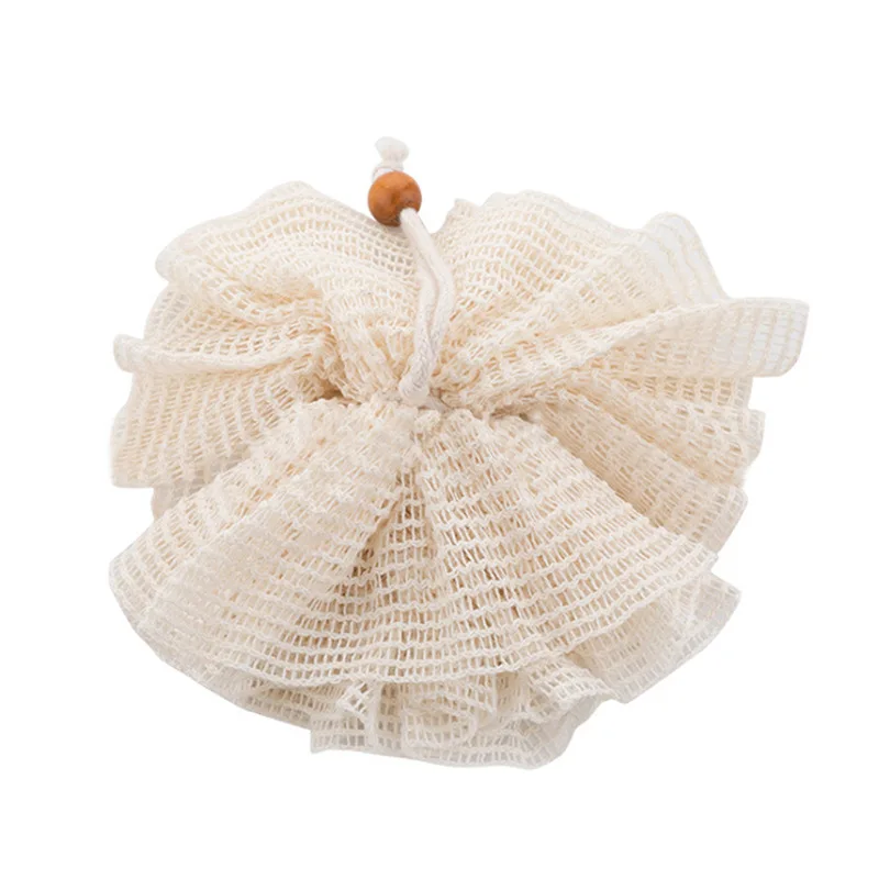 

Factory Direct Sale Bath Ball Washable Cotton Material Blooming Bath Flower