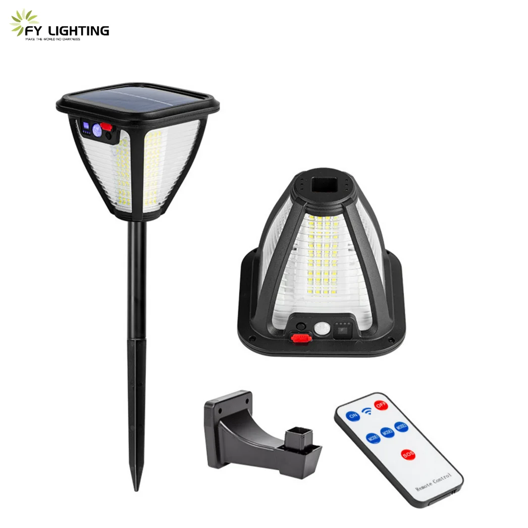 New design led solar garden lights solar powered outdoor decorative lamp